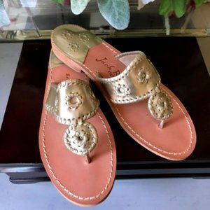 NEW Jack Rogers Hamptons Flat Sandals Size 8